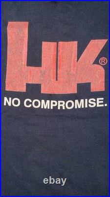 Vintage 90s MP5-K Heckler & Koch No Compromise T Shirt Single Stitch XL