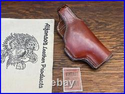 Vintage Alfonsos Brown Leather Suede Lined Holster For HK P7 PSP Right H&K