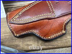 Vintage Alfonsos Brown Leather Suede Lined Holster For HK P7 PSP Right H&K
