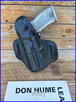 Vintage Don Hume Black Leather H721 OT 25USP-1 Double 9 Holster for H&K USP 45 Vintage Don Hume Black Leather H721 OT 25USP-1 Double 9 Holster for H&K USP 45