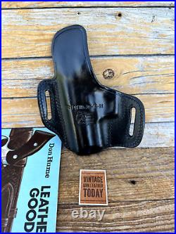Vintage Don Hume Black Leather H721 OT OWB Holster For SIG P229R DAK Right