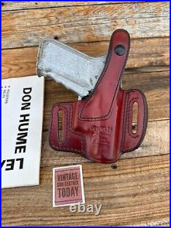 Vintage Don Hume Brown Leather H721 OWB Holster For HK H&K P7 PSP LEFT