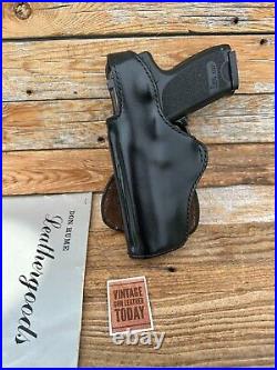Vintage Don Hume H720 Black Leather Paddle Holster For H&K USP 9 / 40 Left