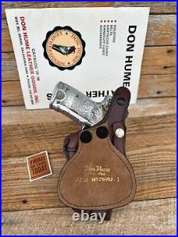 Vintage Don Hume H720 Brown Leather Paddle Holster For H&K Heckler Koch USP 45