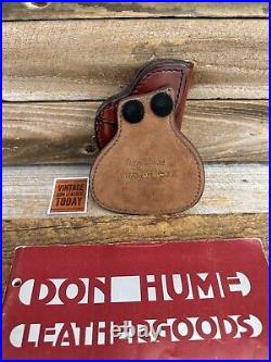 Vintage Don Hume H720 Brown Leather Paddle Holster For KAHR K9 P9 K40 P40 CW9