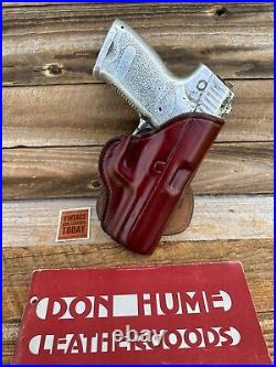 Vintage Don Hume H720 OT Brown Leather Paddle Holster For Heckler Koch USP 45