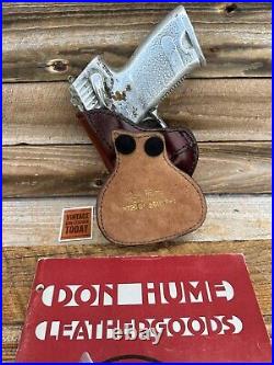 Vintage Don Hume H720 OT Brown Leather Paddle Holster For Heckler Koch USP 45