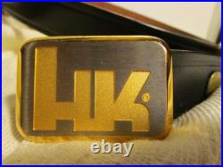 Vintage HK HECKLER & KOCH Belt Buckle IN A WORLD OF COMPROMISE SOME DON'T