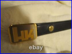 Vintage HK HECKLER & KOCH Belt Buckle IN A WORLD OF COMPROMISE SOME DON'T