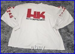 Vintage Heckler & Koch HK Long Sleeve Shirt XXL USP No Compromise Double Side
