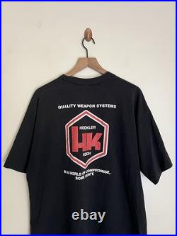 Vintage Heckler & Koch T-Shirt HK Firearms World Of Compromise 2XL 90's