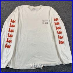 Vintage Heckler Koch USP Shirt Mens XL White HK No Compromise Long Sleeve 90s