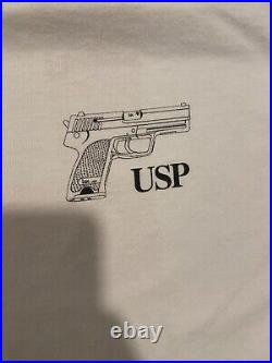 Vintage Heckler and Koch HK Long Sleeve T Shirt L USP No Compromise Anvil USA
