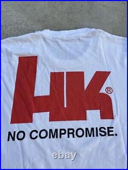 Vintage Heckler and Koch HK Long Sleeve T Shirt Size Large USP NO COMPROMISE