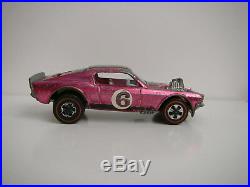 Vintage Hot Wheels Redline Rose / Pink 1969 H. K. Boss Hoss RARE NICE