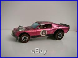 Vintage Hot Wheels Redline Rose / Pink 1969 H. K. Boss Hoss RARE NICE