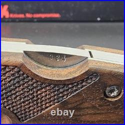 Vintage New HK Heckler & Koch X-15-TN 334 Knife In Box Solingen Germany Rosewood