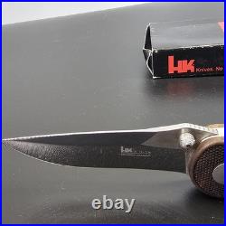 Vintage New HK Heckler & Koch X-15-TN 334 Knife In Box Solingen Germany Rosewood