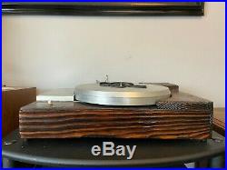 Vintage Rek-O-Kut K-33H Turntable with Wood Base WORKING Phonograph