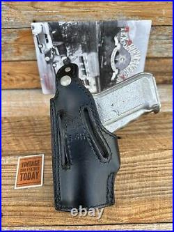 Vintage Tex Shoemaker Black Basketweave Leather Lined Holster for H&K HK P7 PSP