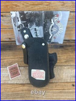 Vintage Tex Shoemaker Black Leather Paddle Holster For Heckler Koch P7 PSP Vintage Tex Shoemaker Black Leather Paddle Holster For Heckler Koch P7 PSP