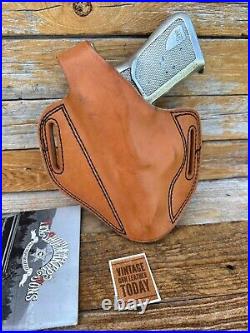 Vintage Tex Shoemaker Brown Leather OWB Holster For Heckler Koch H&K P9S Left