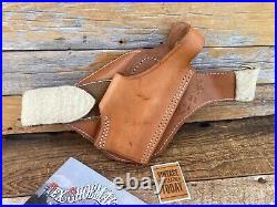 Vintage Tex Shoemaker Brown Leather Padded Ankle Holster For HK P7 PSP H&K