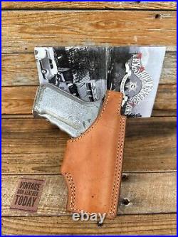 Vintage Tex Shoemaker Brown Leather Suede Lined Holster for H&K P7 PSP