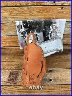 Vintage Tex Shoemaker Brown Leather Suede Lined Holster for H&K P7 PSP