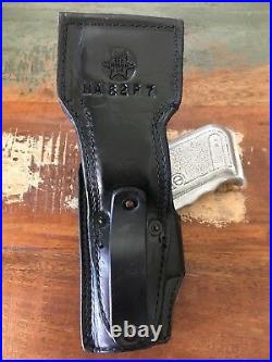 Vintage Tex Shoemaker HA 62 For HK P7 PSP Black Basketweave Leather Holster