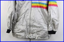 Vtg 70s Mens Small Heckler & Koch International Colts Firearms Jacket Silver USA