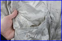 Vtg 70s Mens Small Heckler & Koch International Colts Firearms Jacket Silver USA