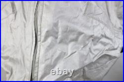 Vtg 70s Mens Small Heckler & Koch International Colts Firearms Jacket Silver USA