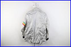 Vtg 70s Mens Small Heckler & Koch International Colts Firearms Jacket Silver USA