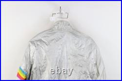 Vtg 70s Mens Small Heckler & Koch International Colts Firearms Jacket Silver USA