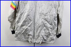 Vtg 70s Mens Small Heckler & Koch International Colts Firearms Jacket Silver USA