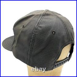 Vtg HK Heckler & Koch Patch Hat Made in USA Snapback Faded Black Rare Cap