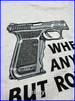 Vtg Hk heckler koch P7 M13 Pistol 90s 80s Uzi T Shirt Glock Sig Rare German